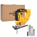 Cordless Jigsaw Compatible with DeWalt 20V Battery - Variable Speed 0-2700 RPM, 80mm Cutting Depth, LED Work Light, 0°-45° Bevel, 3 Orbital Settings for Wood Metal PVC Cutting - product image 12