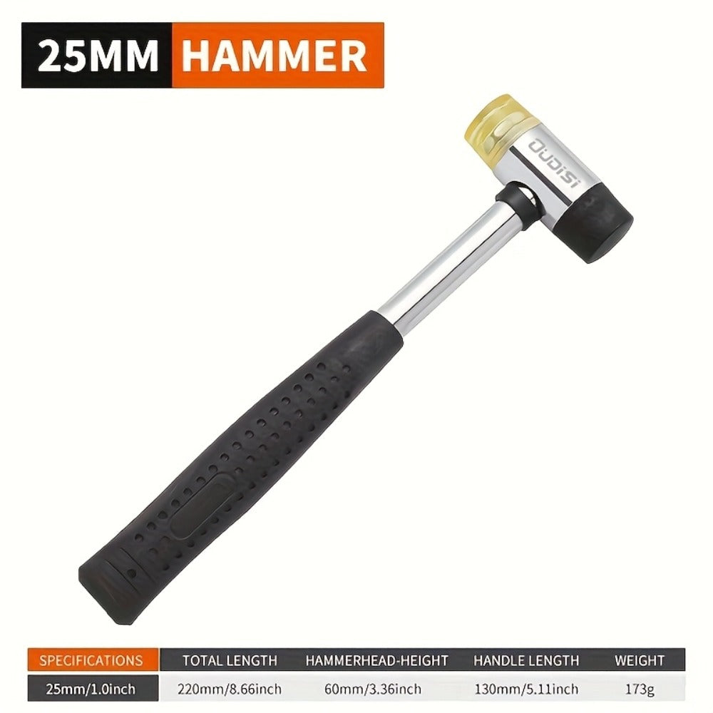 Double-Head Rubber Mallet – Plastic Installation Hammer with Rubber Handle, Rebound-Proof Soft Mallet for Floor Installation, Tile, Jewelry, Leather Crafts & Woodworking (25/30/35/ - product image 5