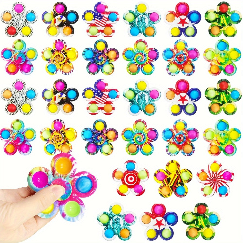 Stress Relief Spinner Toys for Kids ADHD Anxiety Focus Party Favors Classroom Prizes Goodie Bag Fillers Birthday Gifts Girls Boys – Sensory Fidget Spinners - product image