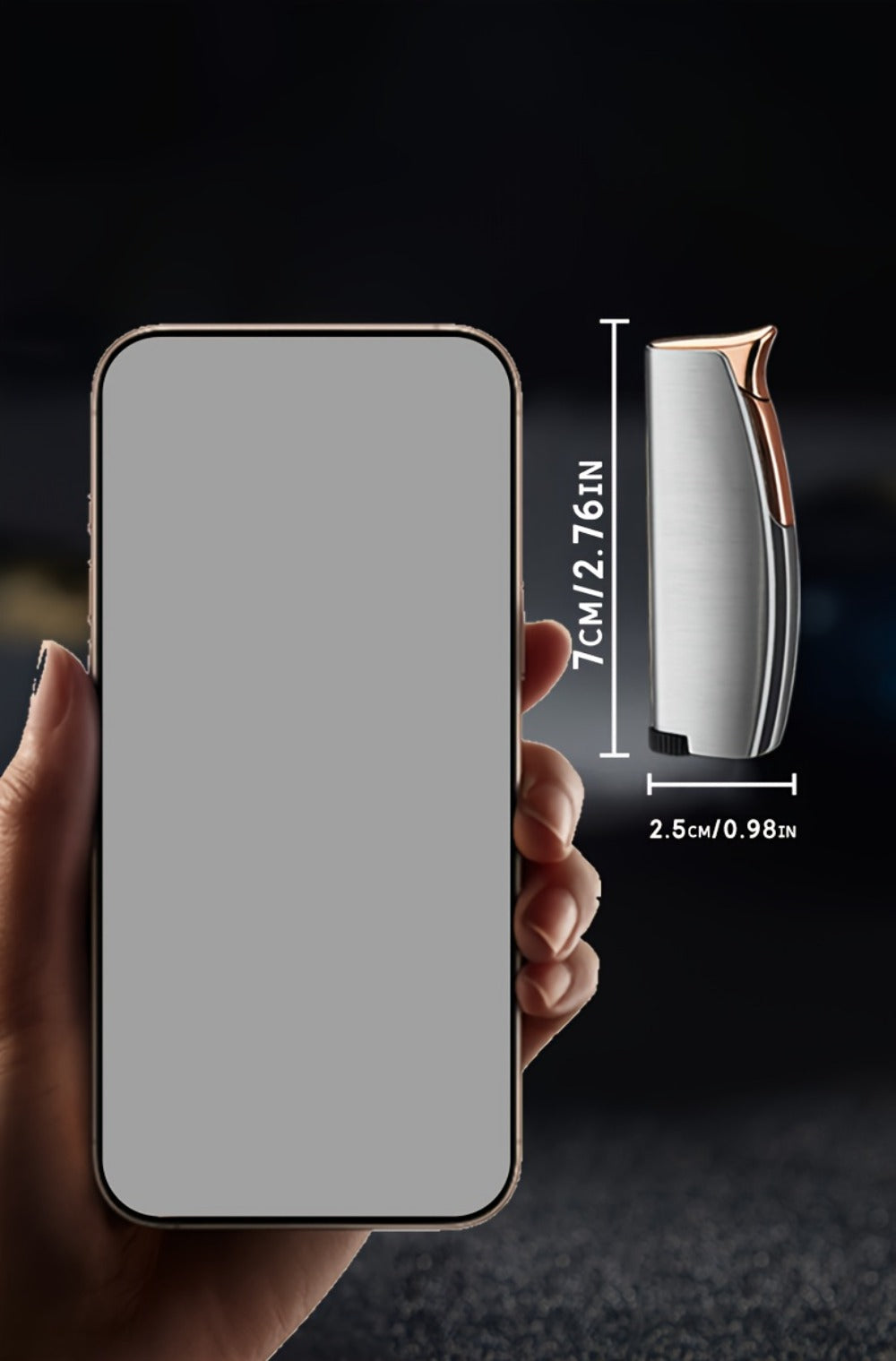 Windproof Lighter 2-Pack – Slim Portable Pocket Lighter with Mirror Finish, Refillable Butane Flame, Fashionable Gift for Men & Women, Available in 8 Colors (Red, Black, White, Sil - product image 21