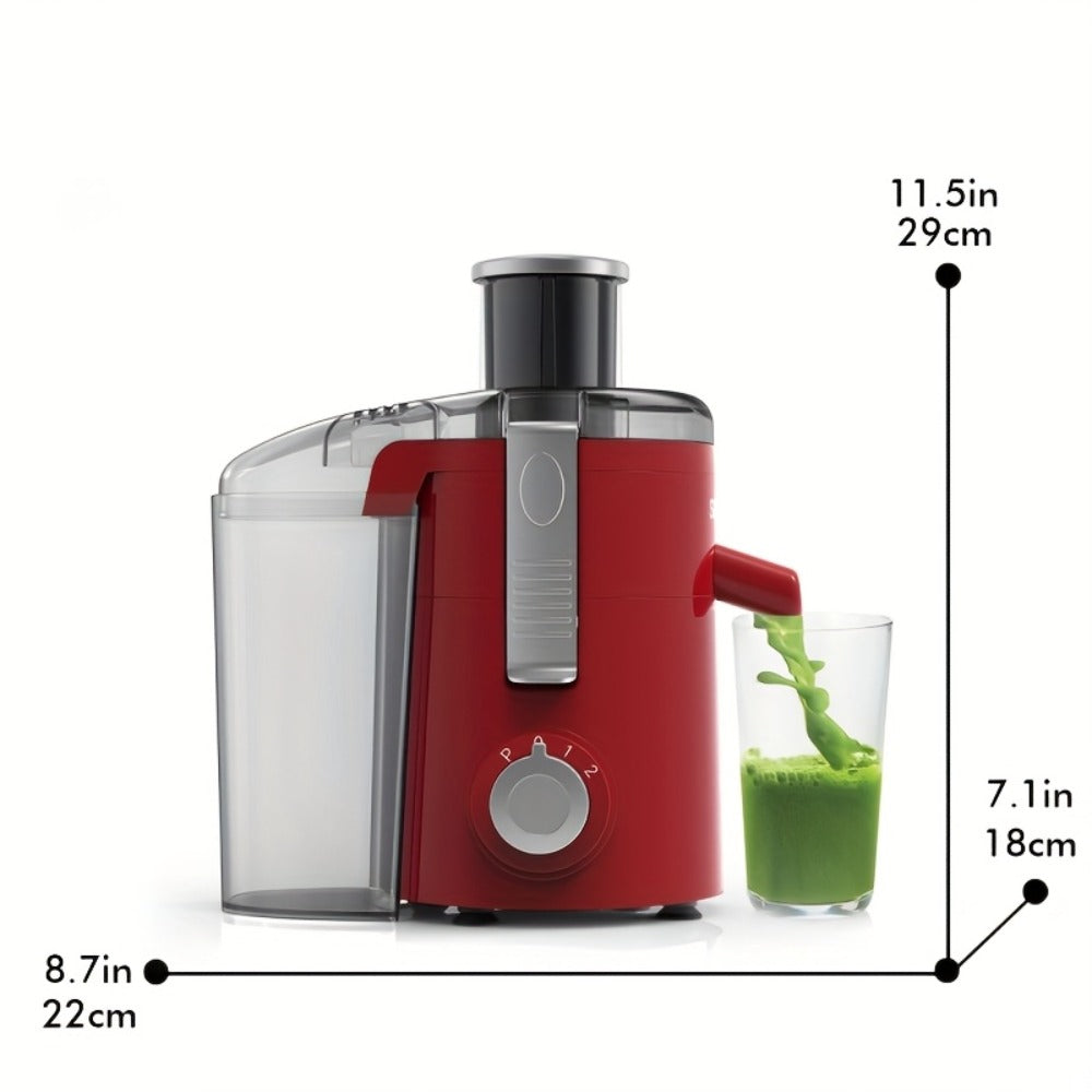 Centrifugal Juicer Wide Feed Chute - 2-Speed Juice Extractor for Fruits & Vegetables, Fast Juicing Machine, Easy to Clean, Compact Design for Home Kitchen, Red - product image 7