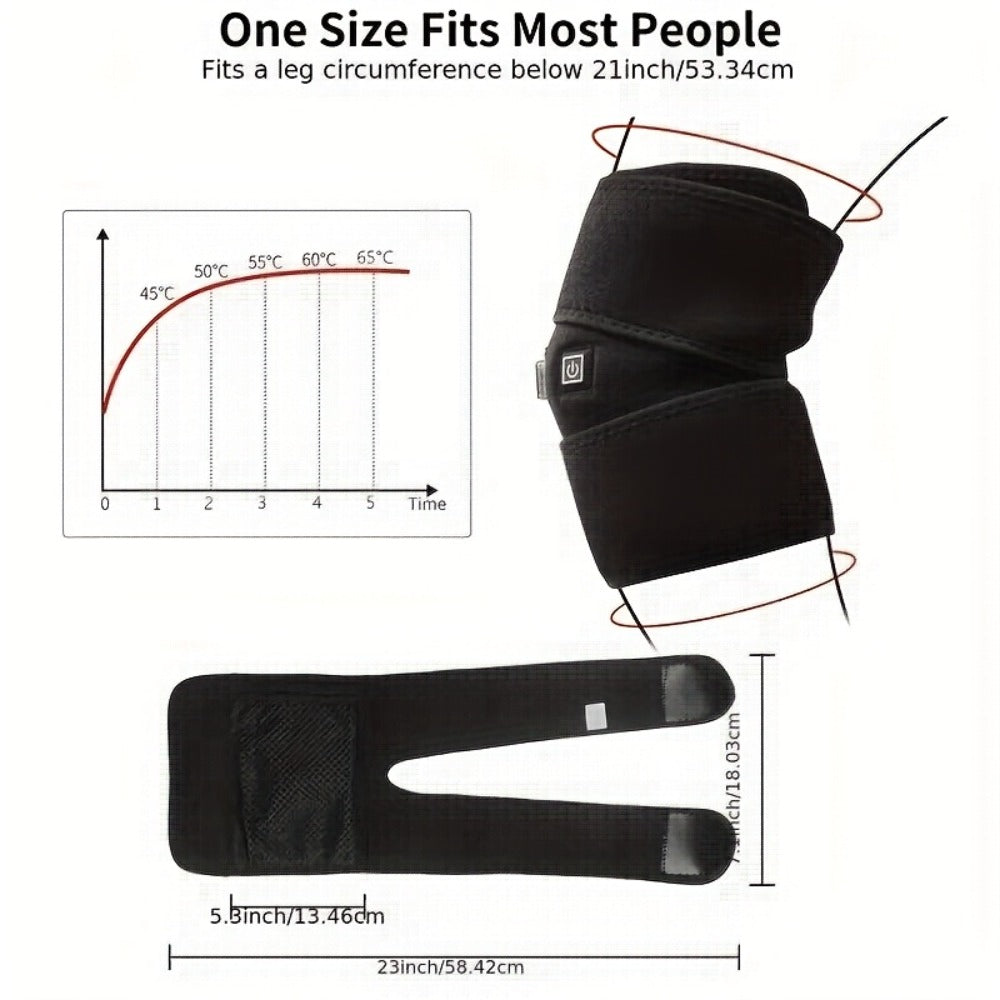Knee Massager with Heat – 3-Level Heating Pad for Knee Pain Relief, Joint & Muscle Warmth, Anti-Slip Breathable Knee Brace for Men & Women - product image 17
