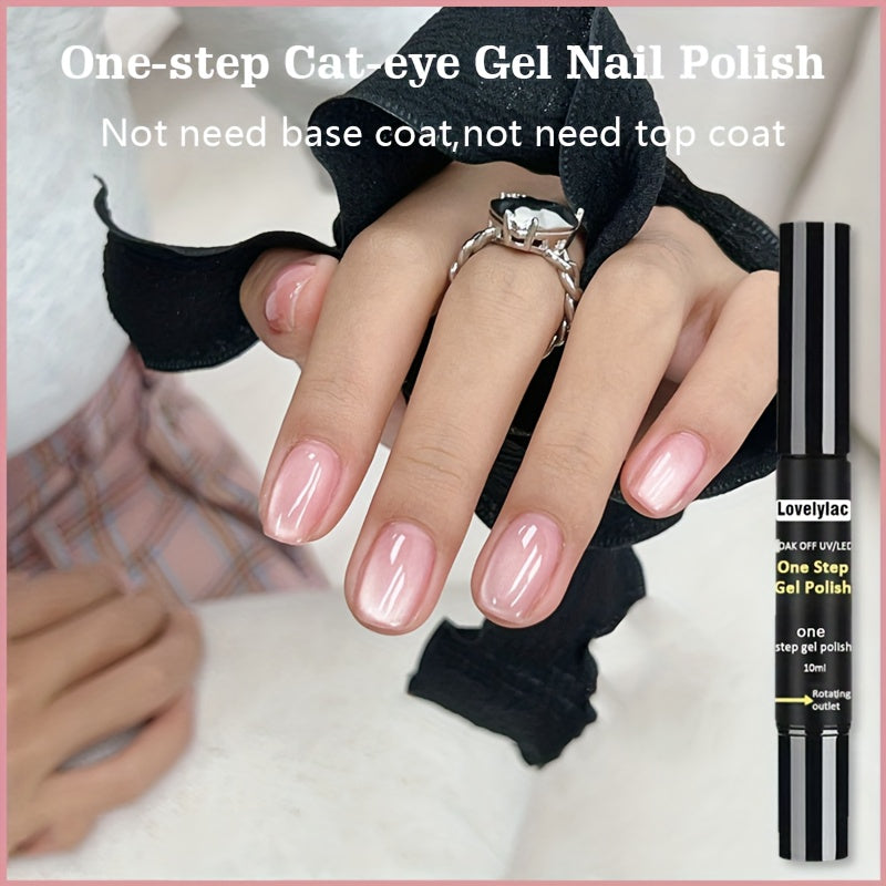 Magnetic Cat Eye Gel Nail Polish Pen 3-in-1 All-in-One Base Coat Color Top Coat - Ultra-Bright High-Saturation Polygel, Long-Lasting Chip-Resistant DIY Nail Art for Women, Salon &  - product image 12