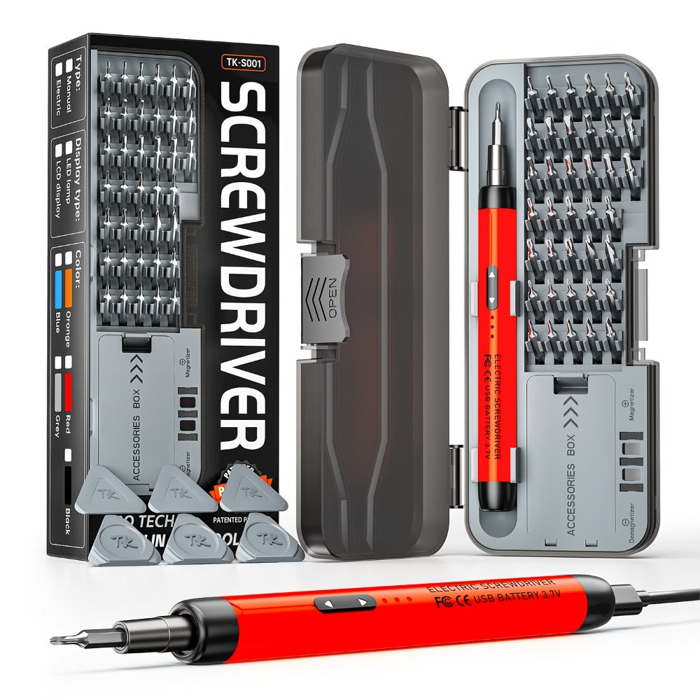 Electric Screwdriver Set 48-in-1, Cordless USB Rechargeable Precision Repair Kit with 38 Magnetic Bits for Phone, Laptop, Camera, Watch - product image 8