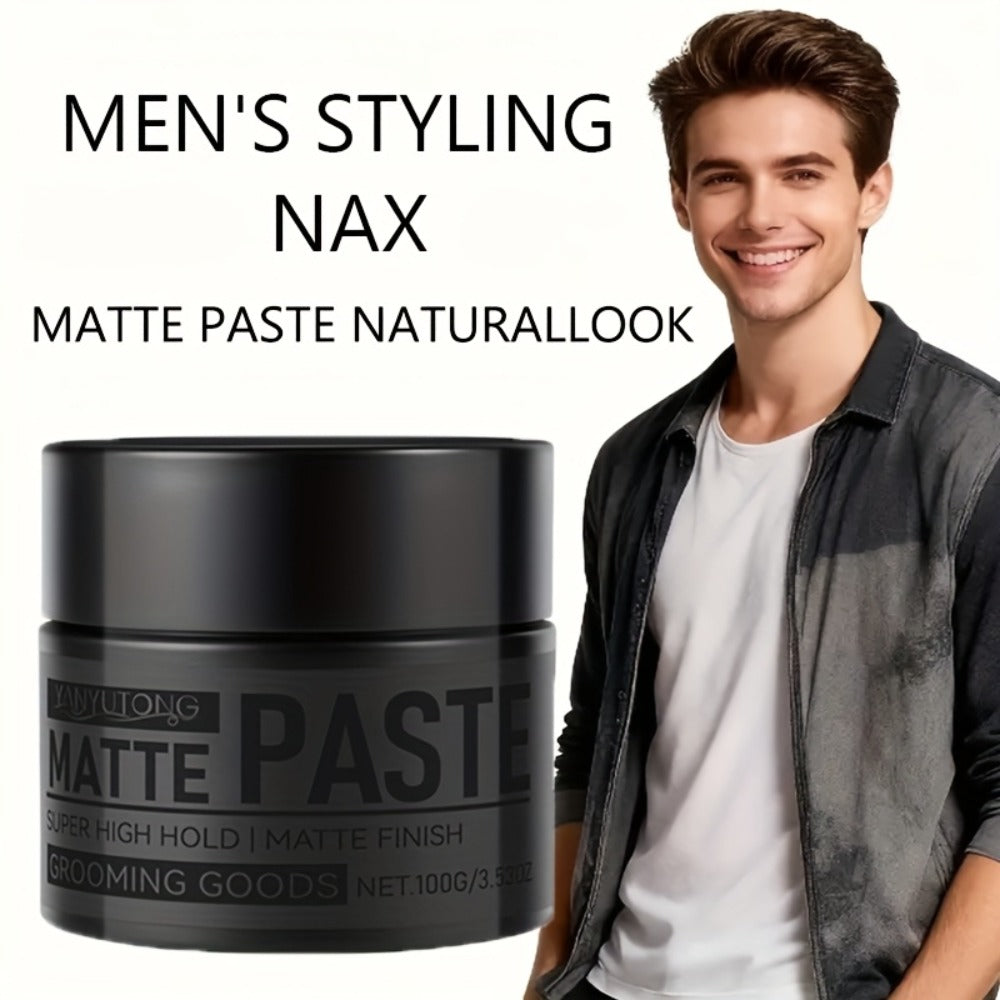 Matte Hair Paste for Men 100g | Non-Greasy Medium Hold Styling Cream with Plant Squalane & Argan Oil | Natural Finish No Residue | Salon Quality Hair Wax Alternative for All Hair T - product image 2