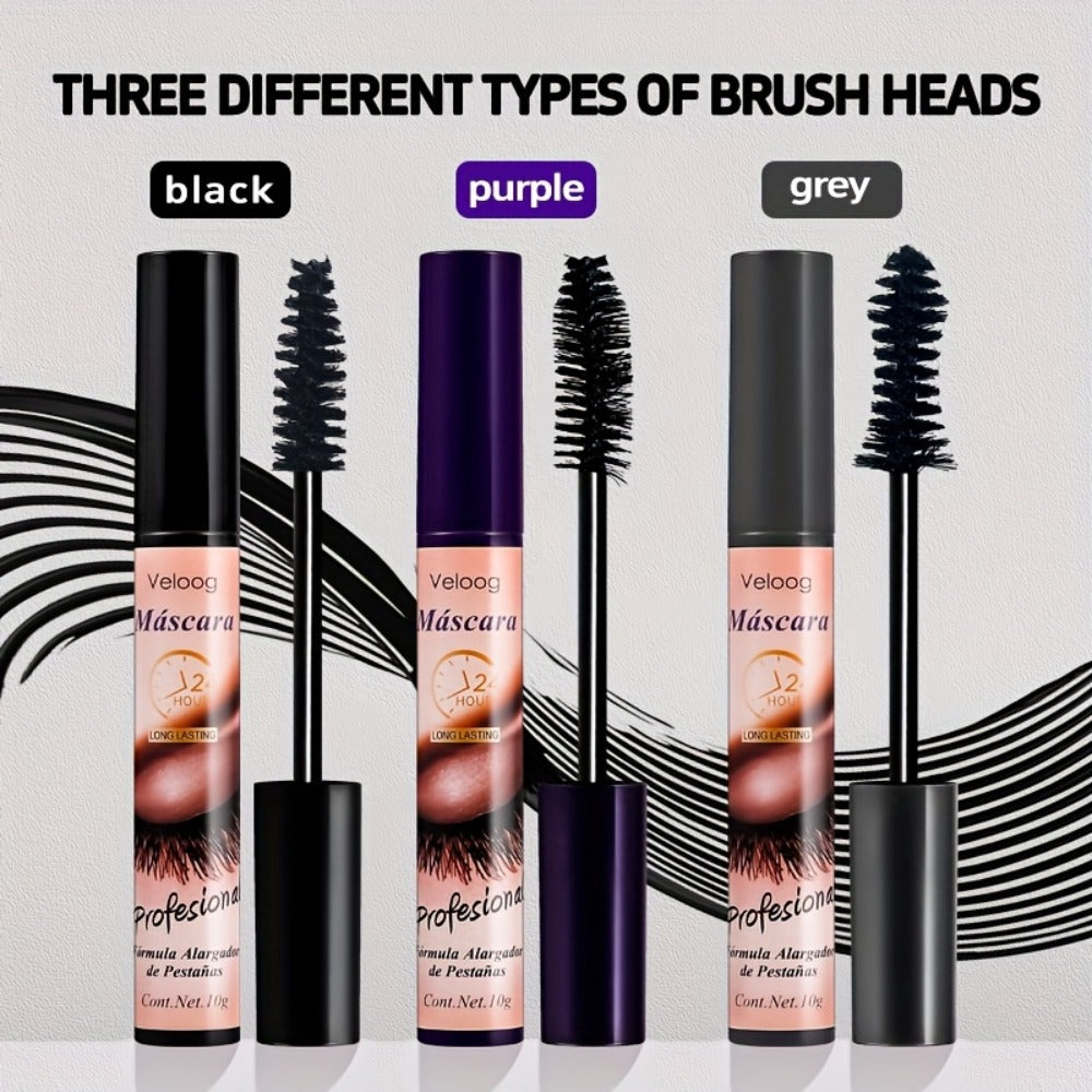 Waterproof Mascara Set 3 Piece — Lengthening Volumizing Curling Lash Mascara with Sea Urchin Spiral Conical Brush Heads, Long-Lasting Smudge-Proof Sweatproof Eye Makeup for Women - product image 8
