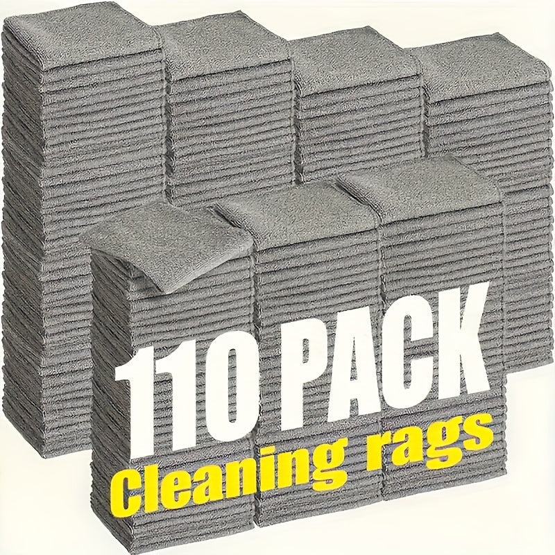 Microfiber Cleaning Cloths 110 Pack – Bulk Household Car Towels, Absorbent Non-Shedding Lint-Free Rags for Kitchen, Auto, Home Deep Cleaning - product image 8