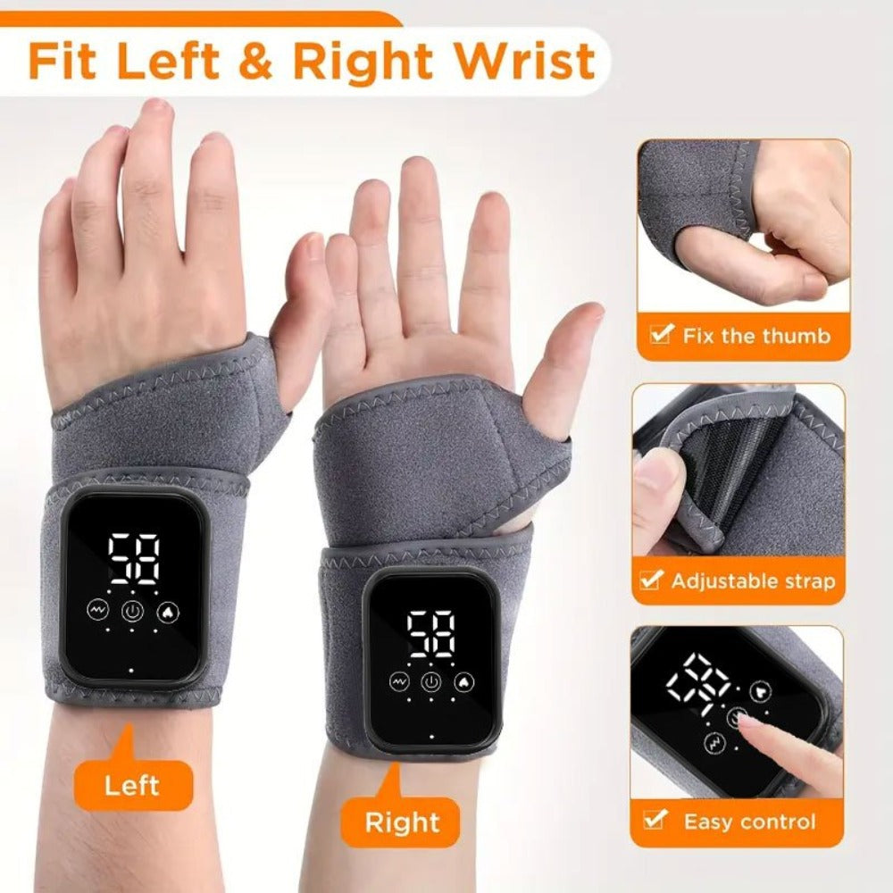 Heated Hand Massager Gloves – Rechargeable Vibrating Wrist & Hand Protector with 3-Speed Heat Control, Warm Massage Gloves for Arthritis, Joint Pain & Winter Hand Care (Unisex) - product image 8
