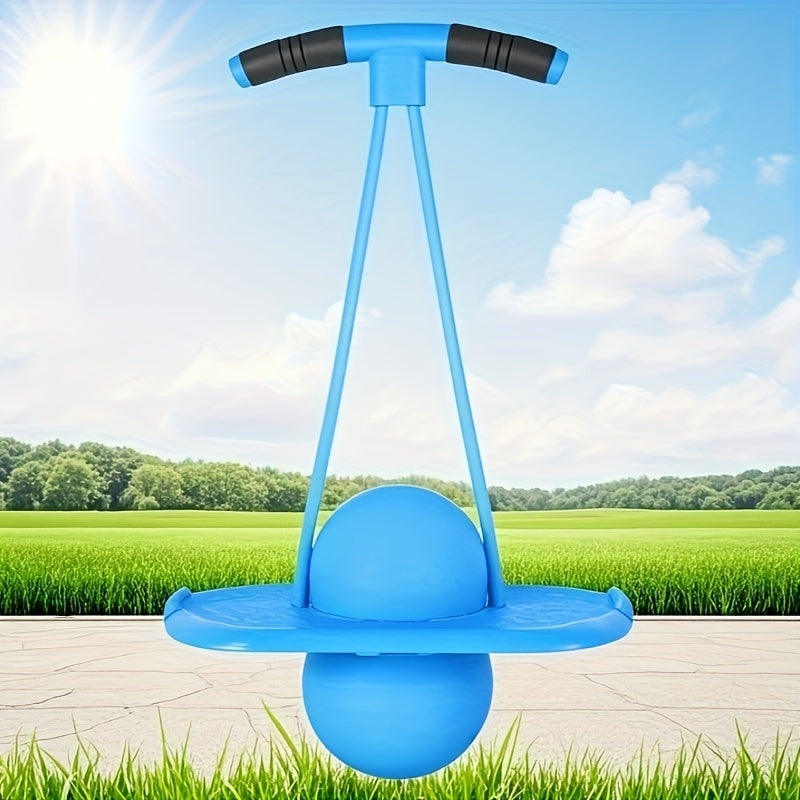 High-Elasticity Hopper Ball, Long-lasting Wear-Resistant Jumping Ball for Fitness & Outdoor Fun, No Battery Needed, Purple, Red & Blue, Great Festival Gift - product image