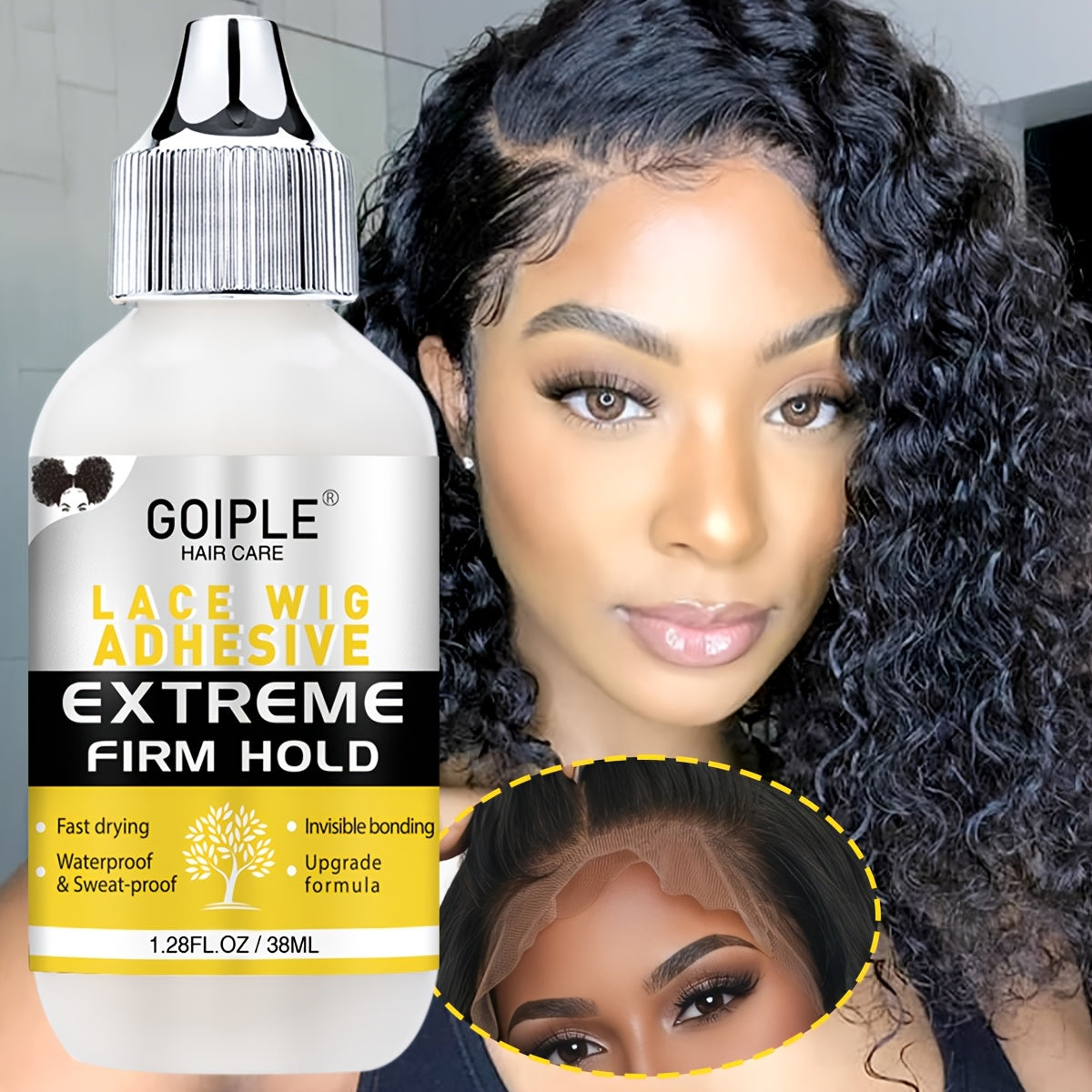 Wig Installation Kit with Lace Glue & Melting Spray | 9pc Glue Kit or 14pc Complete Wig Styling Set | Edge Brush Wig Cap Comb Resistance Band Remover for Beginners & Professionals - product image 6
