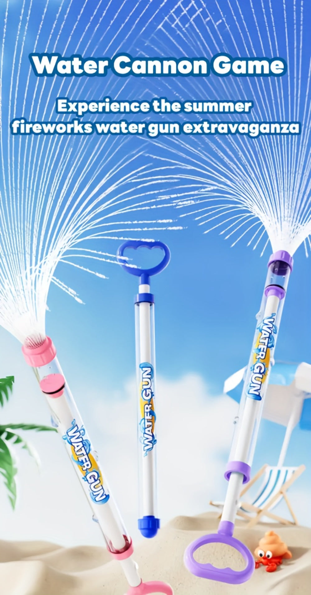 Fireworks Shape Water Gun Toy Set 3 or 6 Pack Squirt Blasters for Kids Pool Beach Backyard Party Summer Water Fight Birthday Gift Boys Girls Ages 3 Plus for - product image 10