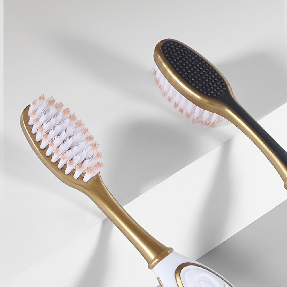 Gloryin Soft Bristle Toothbrush Set Anti-Slip Olive Handle Full Size Head Gentle Gum Care Daily Oral Hygiene for Adults Couples Household Travel 6pcs 12pcs Value Pack - product image 2
