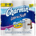 Charmin Ultra Soft Mega Roll Toilet Paper 12 Count, 2-Ply Clog-Safe Septic-Safe Unscented, 75% More Absorbent, Comfort Cushion Softness for Family Bathroom - product image 2