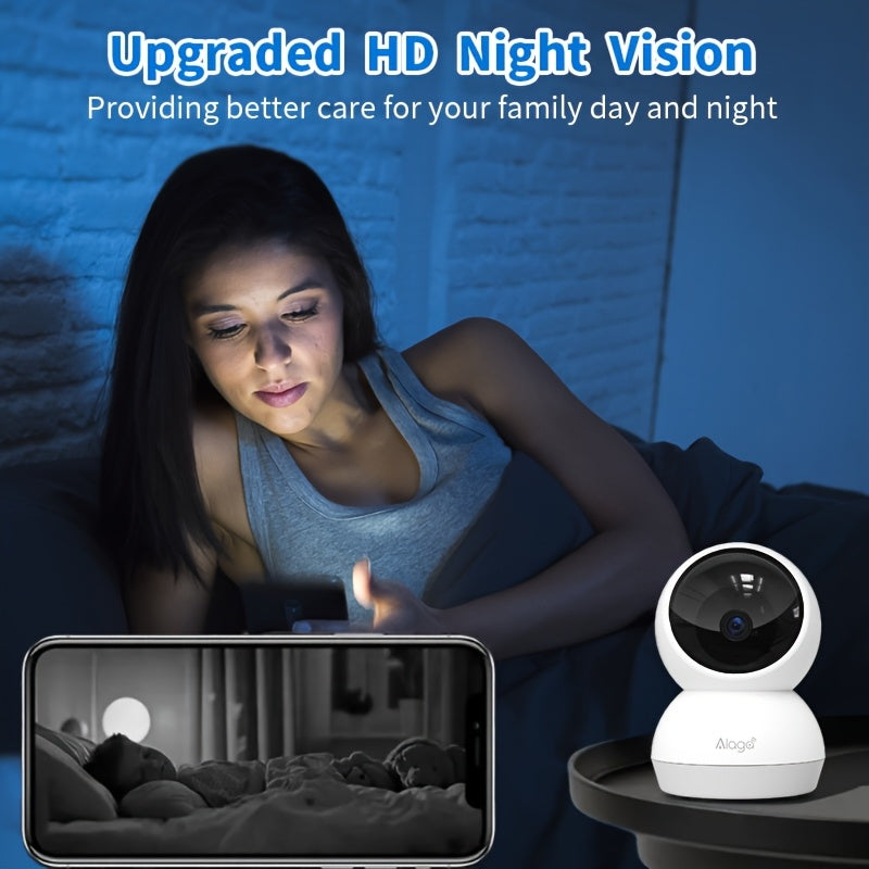 Alaga 2K Monitor with Camera and Audio - Indoor Security Camera, AI Motion Detection, 2.4G/5G Wifi, Night Vision, 2-Way Talk, Cloud/Sd Storage - product image 8