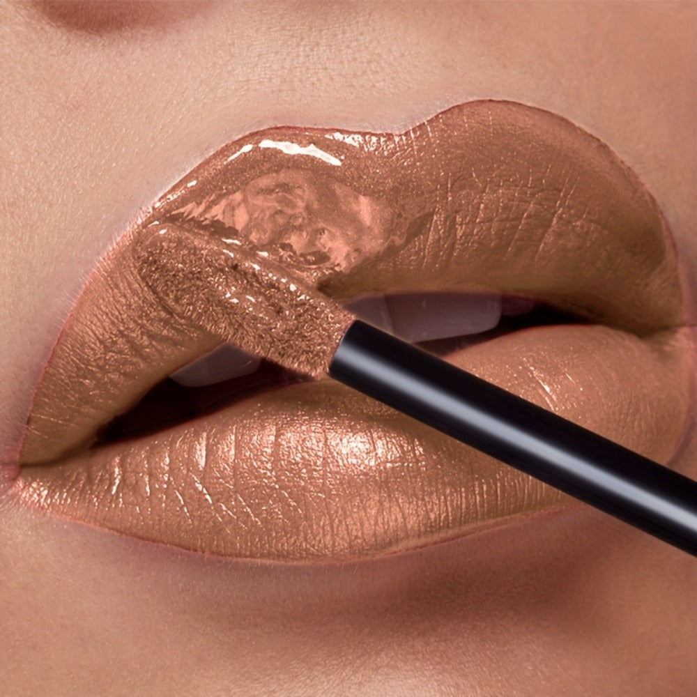 Metallic Glitter Liquid Lipstick 22 Shades Waterproof Shimmer Lip Gloss Non-Sticky Plant Squalane Formula - Long-Lasting Transfer-Proof Bold Lip Tint for Party Festival Bridal Dail - product image 17