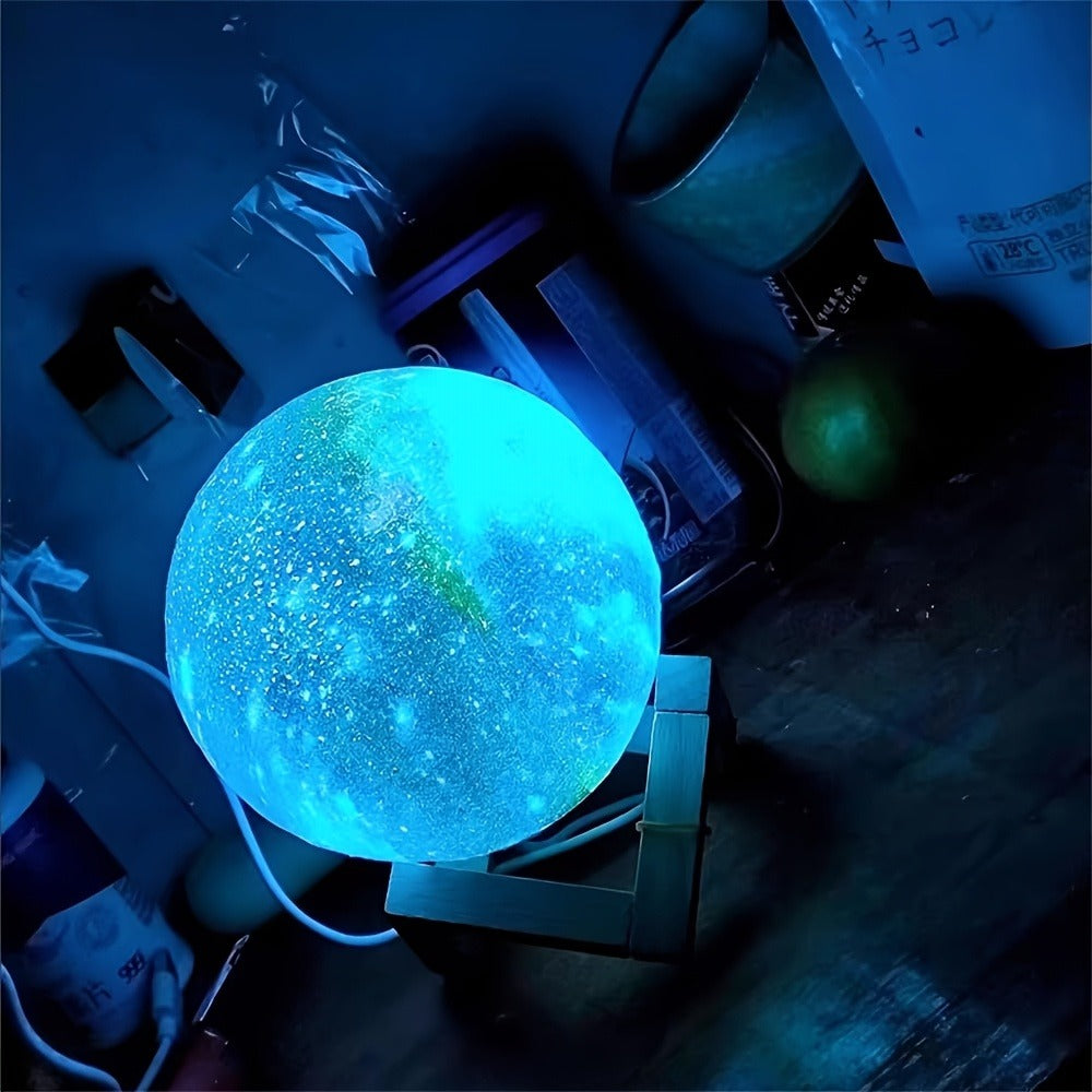 Moon Lamp Night Light 16 Colors 3D Galaxy Lamp with Wooden Stand Remote Control USB – Perfect Birthday Gift for Women Men Lovers (5.9 Inch) - product image 6