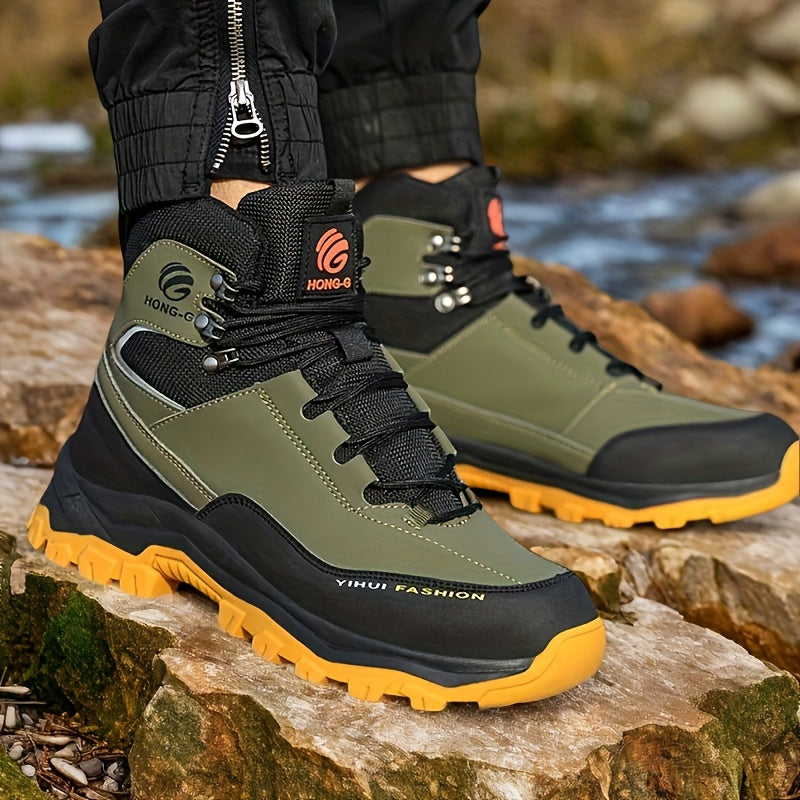 Men's Work Safety Boots - High Top Design, Steel Toe Protection - Anti Smash, Anti Puncture, Anti Slip and Wear-resistant Rubber Sole - Suitable for - product image 13
