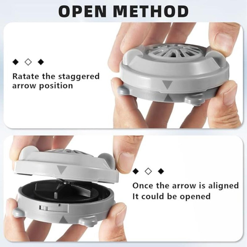 Magnetic Pipeless Jet Head Motor Replacement for Pedicure Spa Chair — Rotating Jet with Propeller & Cap, 4-Pin Connection, Luraco Compatible, Easy Clean, Durable Plastic, Grey - product image 5