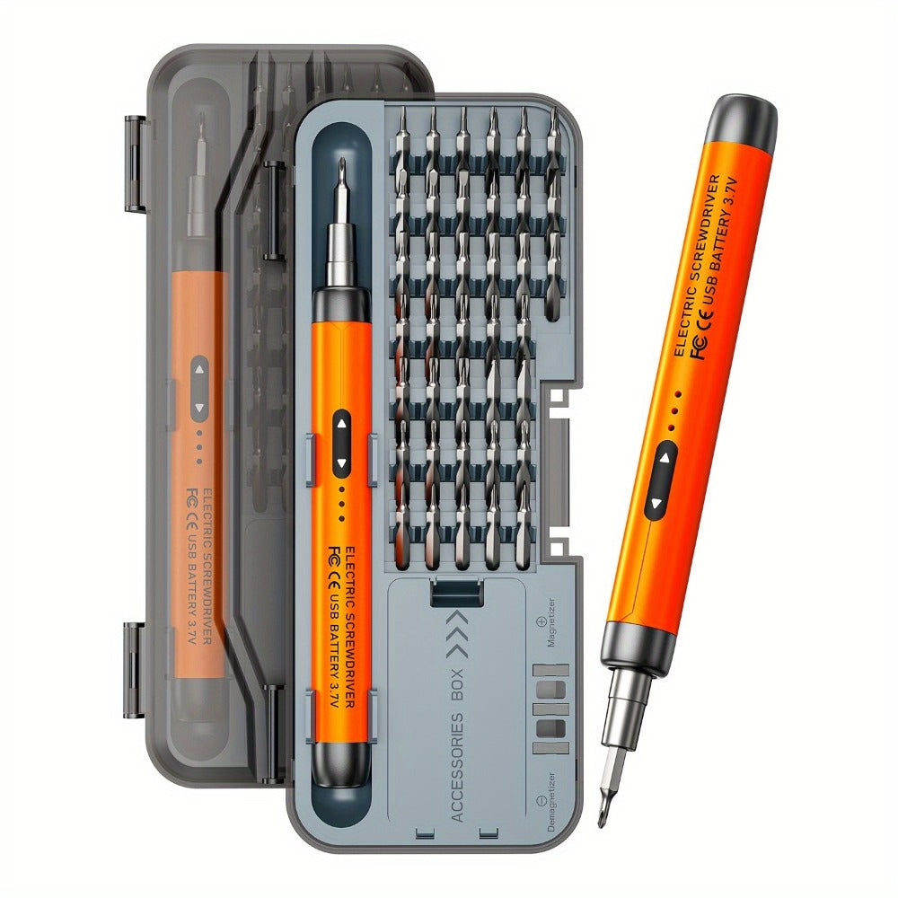 Electric Screwdriver Set 48-in-1, Cordless USB Rechargeable Precision Repair Kit with 38 Magnetic Bits for Phone, Laptop, Camera, Watch - product image 10