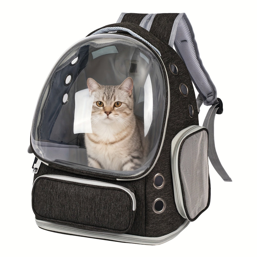 Cat Carrier Backpack Bubble Window Space Capsule Transparent Breathable Travel Bag for Cats & Kittens | Airline Approved Zipper & Pet Door Entry All-Season Cat - product image
