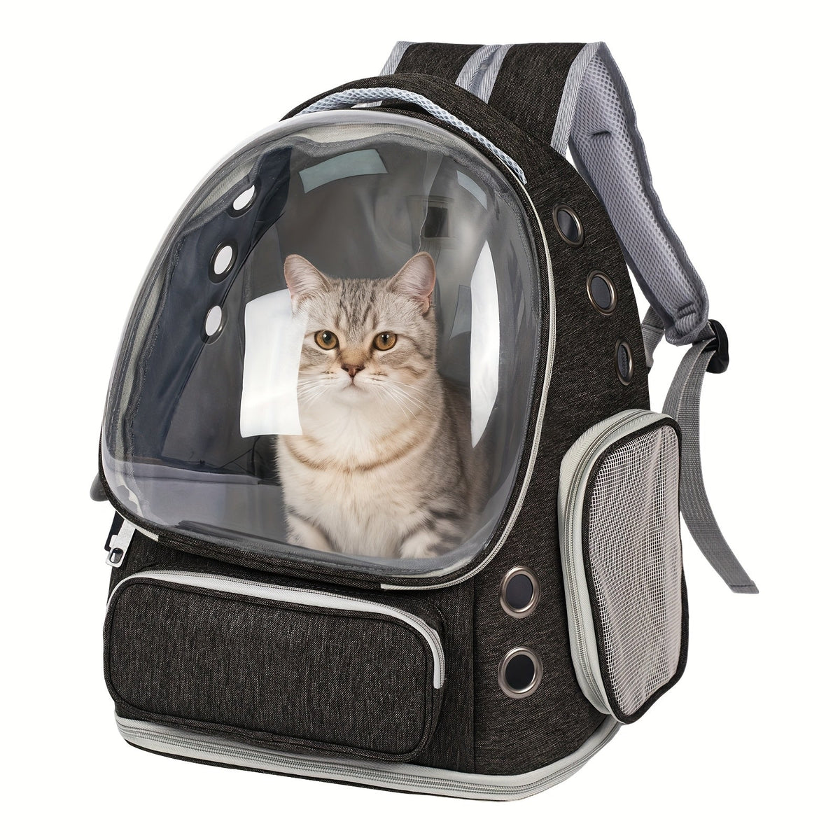 Cat Carrier Backpack Bubble Window Space Capsule Transparent Breathable Travel Bag for Cats & Kittens | Airline Approved Zipper & Pet Door Entry All-Season Cat - product image