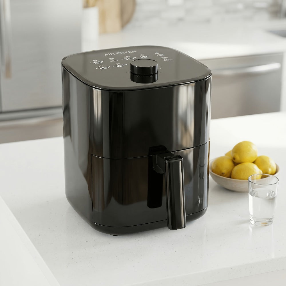 Air Fryer 8-in-1 with LED Touchscreen, 6QT Large Capacity Electric Hot Air Oven, 1350W 360° Hot Air Circulation, Non-Stick Fry Basket, Heat-Insulated Handles, 8 Cooking Presets for - product image 10