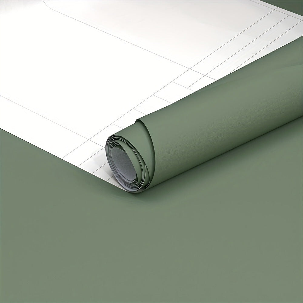 Peel and Stick Wallpaper Textured Matcha Green | Self-Adhesive Contact Paper 23.62"x118.1" Roll | Removable Wall Covering for Kitchen Bathroom Living Room Bedroom Decor - product image 2