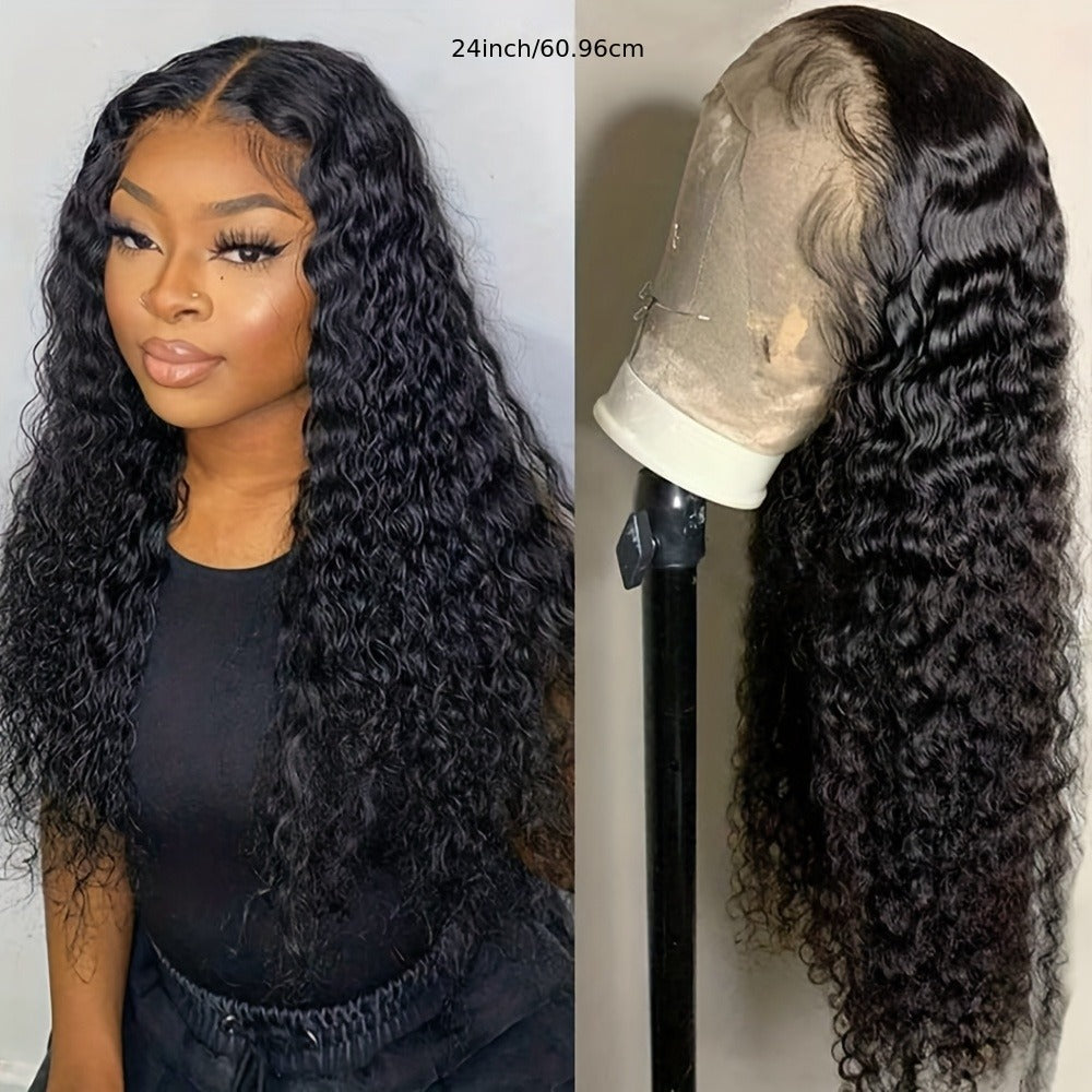 HD Lace Body Wave Wig 13x4 180% Density Human Hair Pre Plucked Glueless Natural Hairline for Women | Natural Black 24 Inch | Beginner Friendly Daily Wear - product image 4