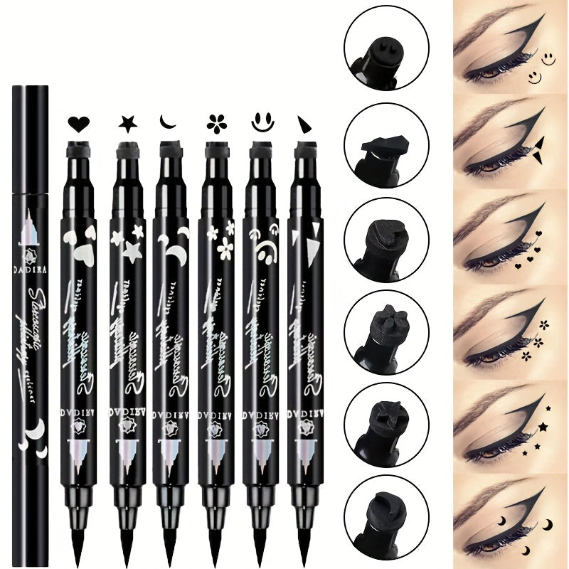 Waterproof Eyeliner Pen Set 6pcs Double-Ended Liquid Eyeliner Kit – Smudge-Proof, Oil-Proof, Long-Lasting Precision Eye Liner Pencil for Women, All-Day Wear, Cat Eye, Holiday Makeu - product image 13