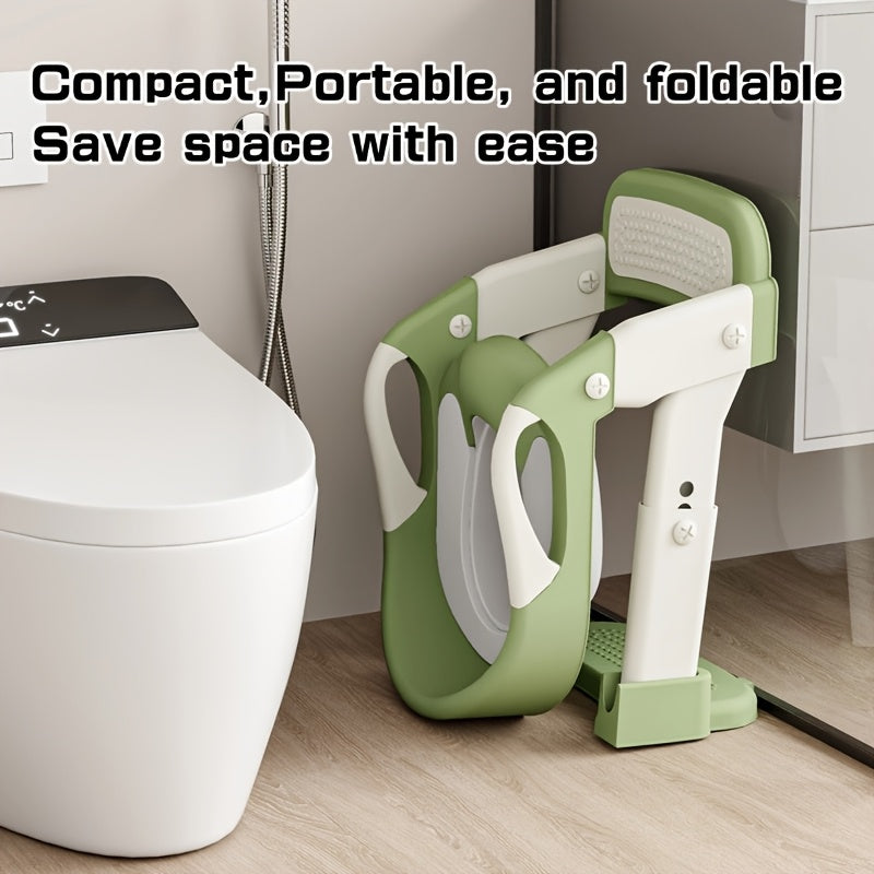 Potty Training Seat With Step Stool Ladder, Potty Training Toilet For Boys Girls Kids, Potty Chair Adjustable Potty Seat For Toilet With Anti-Slip Wide Steps - product image 6