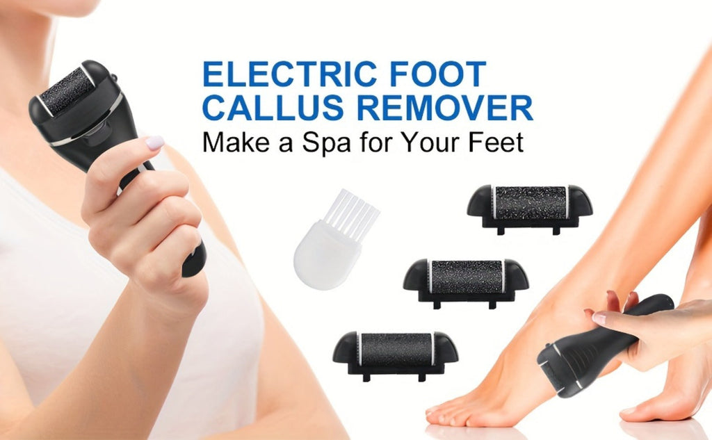 Electric Foot File 14-in-1 Rechargeable Pedicure Kit 3 Roller Heads Dead Skin Callus Remover Portable Foot Scrubber Professional Foot Care Tool for Women Men Black White Silver - product image 20