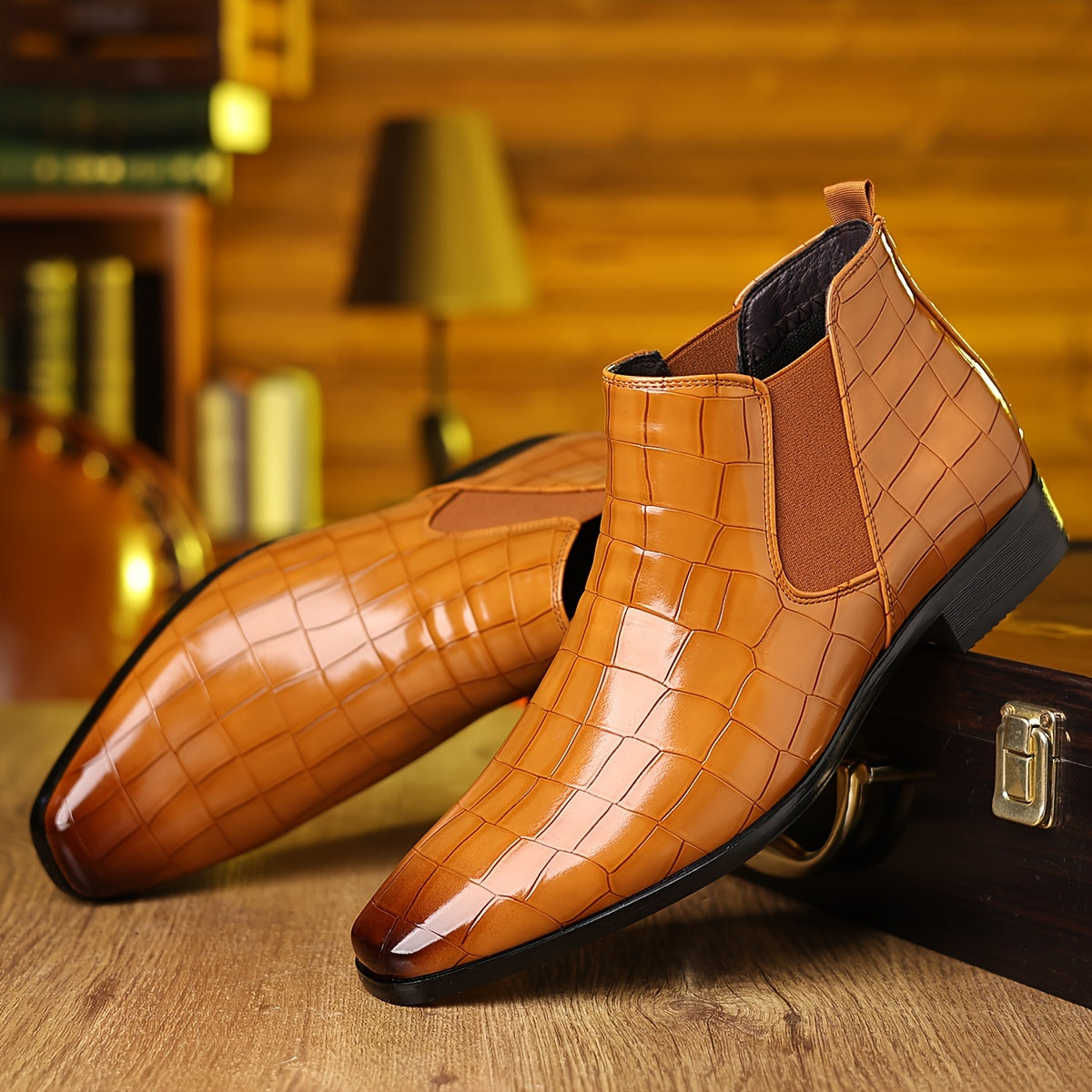 2207 Men's Checkered Pattern Boots - product image 6