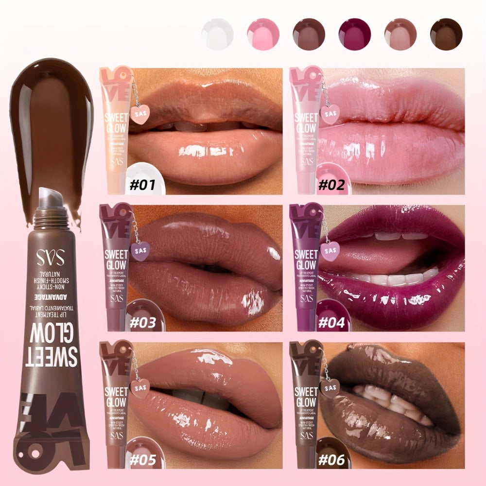 Heart Pendant Lip Gloss 6 Shades Mirror Shine High Gloss — Long-Lasting Fade-Resistant Non-Tacky Formula, Wearable Charm Accessory, Vibrant Colors for All Skin Tones Women Lip Make - product image 12