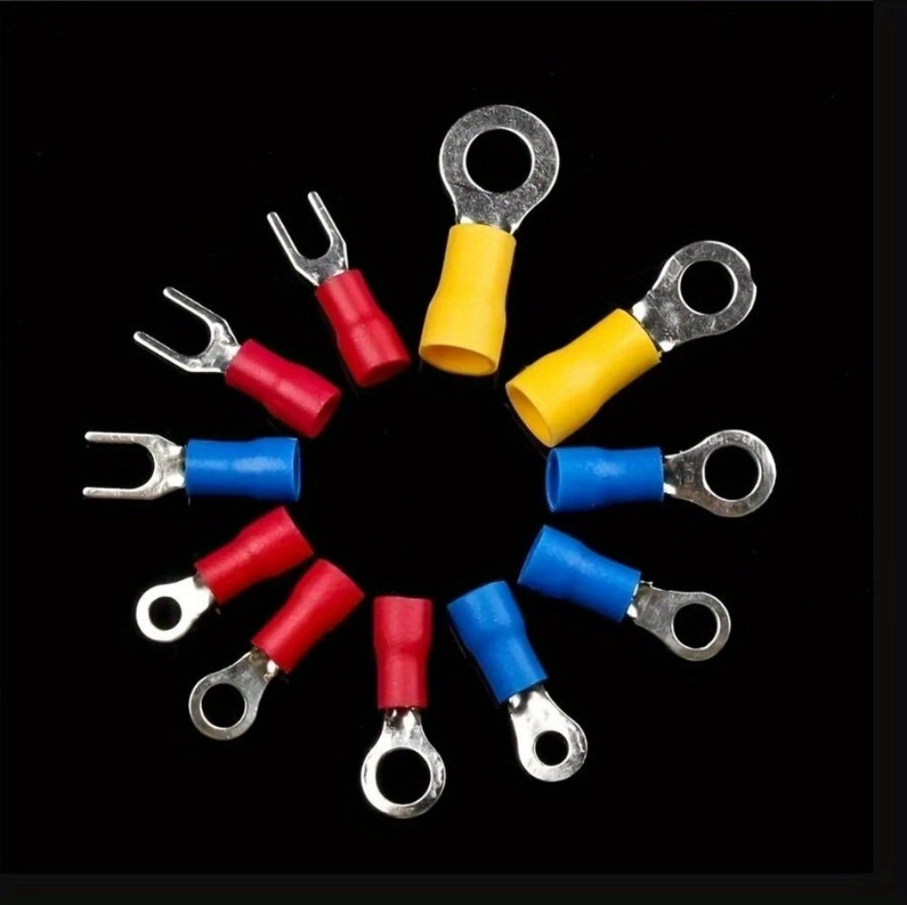 Electrical Crimp Terminals 280pcs Assorted Kit – Insulated Ring Fork Spade & Butt Wire Connectors for Automotive Marine & Home Wiring, Universal Cable Connector Set with Storage Ca - product image 11