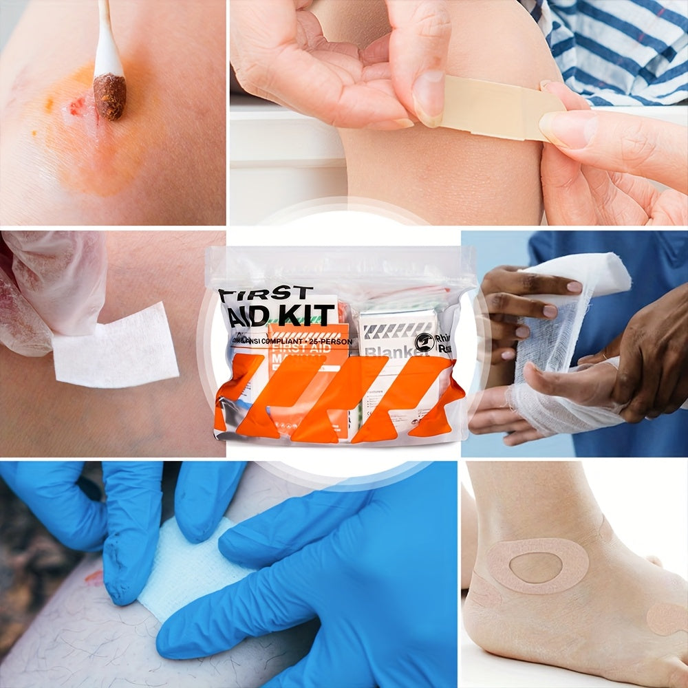 Emergency Replacement Supplies with Bandages, Gauze & Wound Pads, Travel-friendly Refill Set for Home, School & Car, FSA & HSA Eligible | 220-Piece First Aid - product image 2