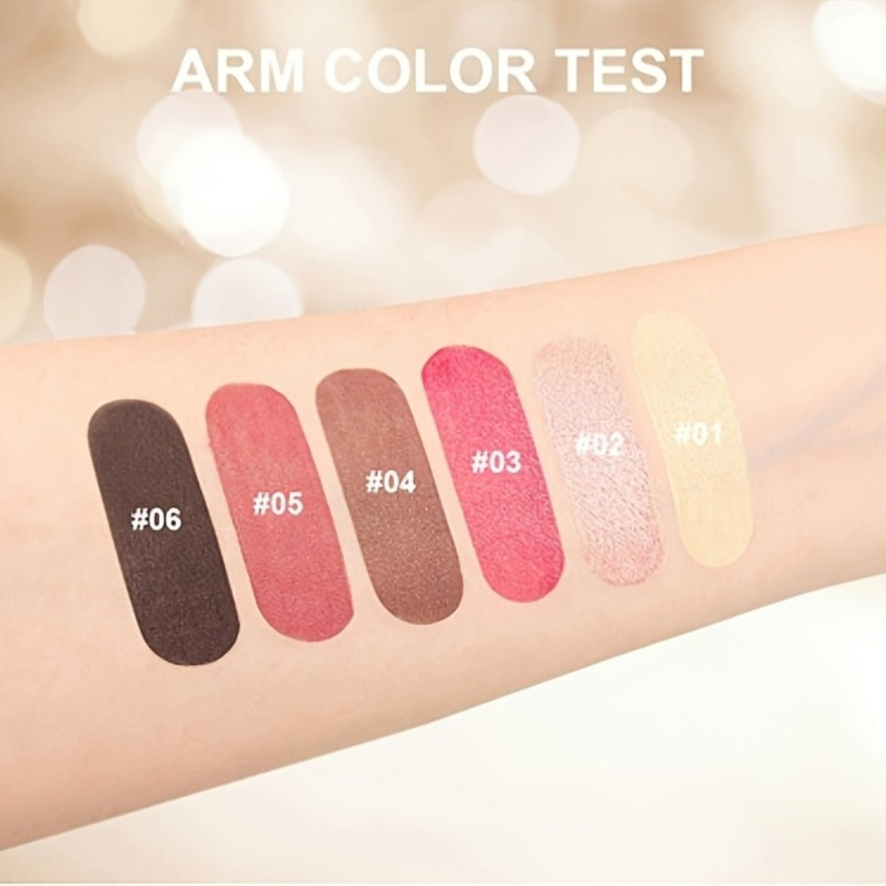 Blush Stick Makeup Set 6 Piece — 3-in-1 Waterproof Blush Eyeshadow Touch-Up Sticks, All-Day Moisturizing Glossy Shimmer, Multi-Color Pink Brown Natural Face Makeup for Women - product image 9