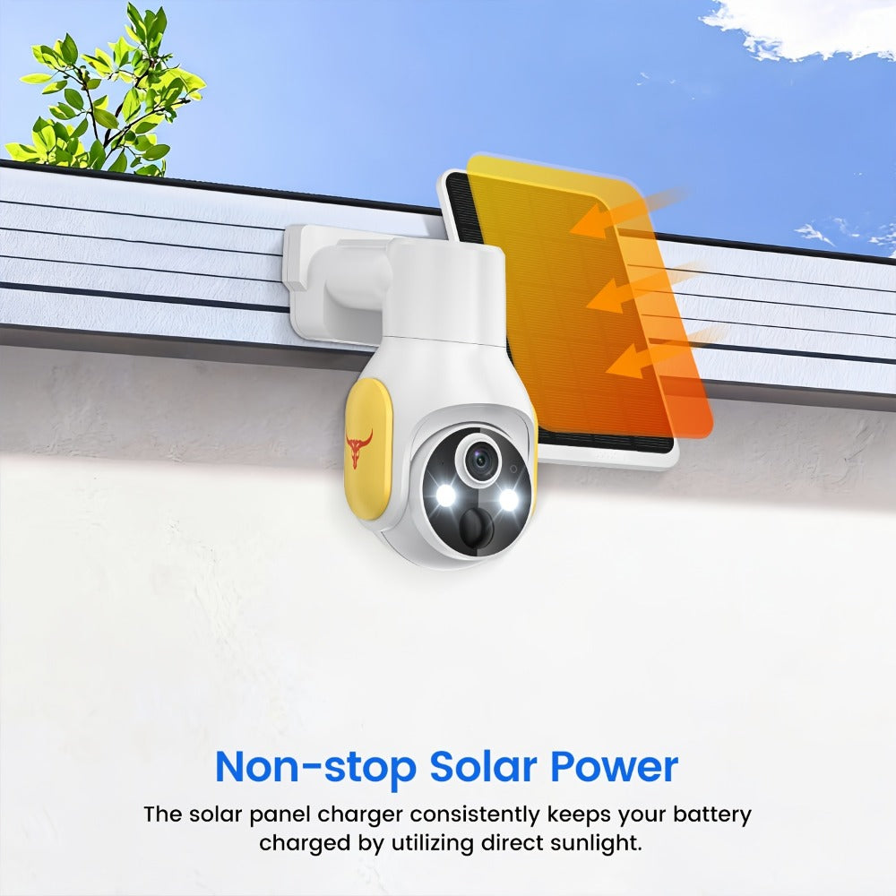 Solar Security Camera Wireless Outdoor 4G | 960P Color Night Vision PIR Motion Detection Two-Way Talk Cloud Storage | Battery Powered Home Security Camera 2.4GHz - product image 8