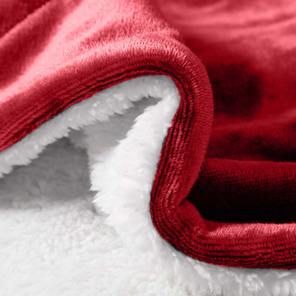480GSM Sherpa Fleece Blanket – Double-Sided Heavy Warm Throw for Couch, Bed & Travel, Reversible All Season, 13 Colors, 3 Sizes - product image 10