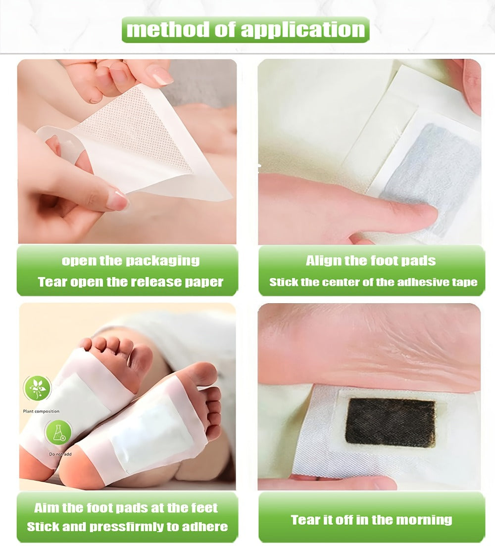 Detox Foot Patches with Bamboo Vinegar Ginger & Lavender — Natural Plant Formula Deep Cleansing Overnight Foot Pads, Moisturizing Soothing Foot Care for Tired Aching Feet, Home Spa - product image 26