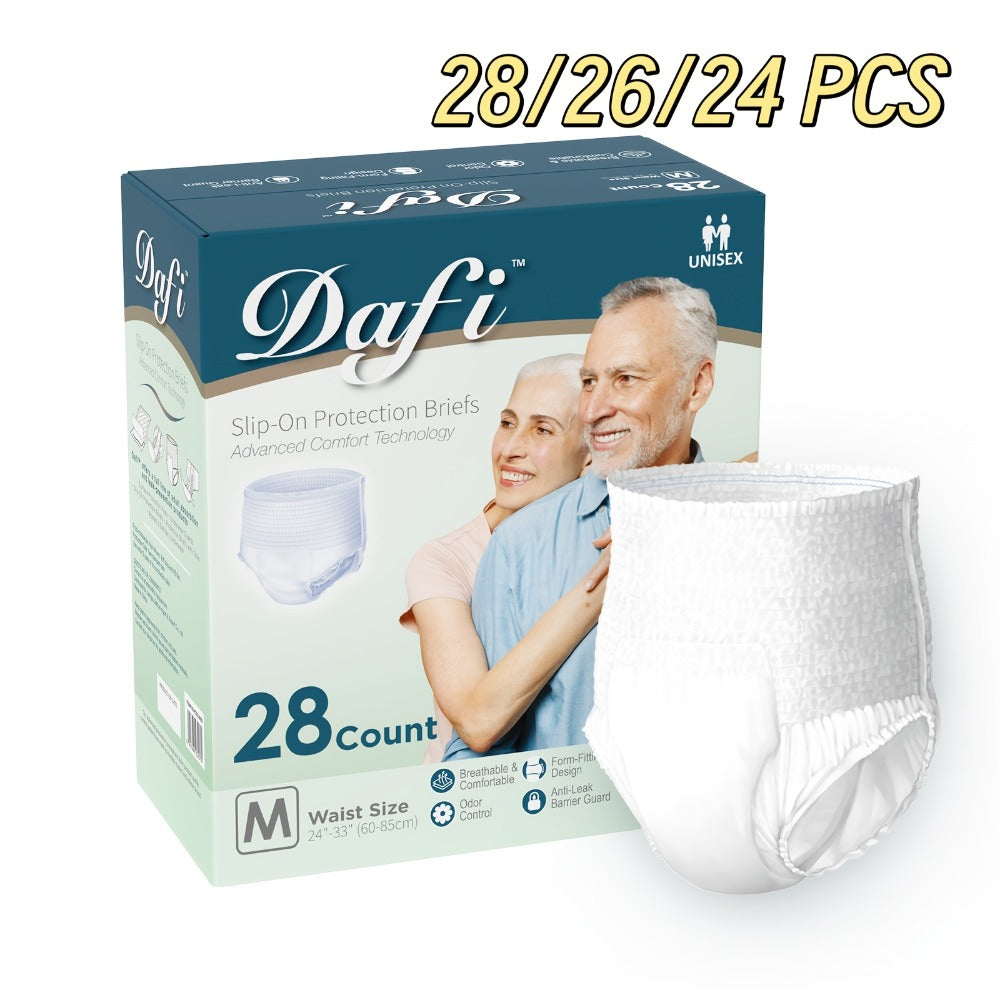Adult Incontinence Underwear for Women Men Disposable Pull Up Briefs Overnight Bladder Control Maximum Absorbency M L XL 2XL 24 26 28 Count - product image