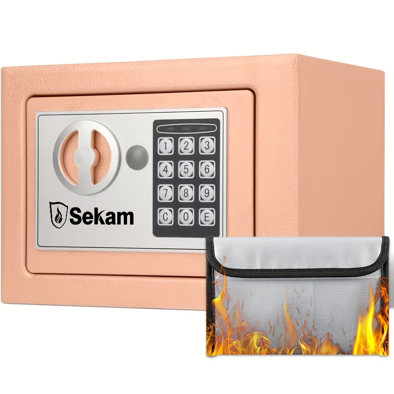 Heavy Duty Steel Safe With Cash Bag Without Cash Bag Home Safety Safe Equipped With A Combination Lock and Key Lock Suitable For Storing Cash Documents and - product image 21