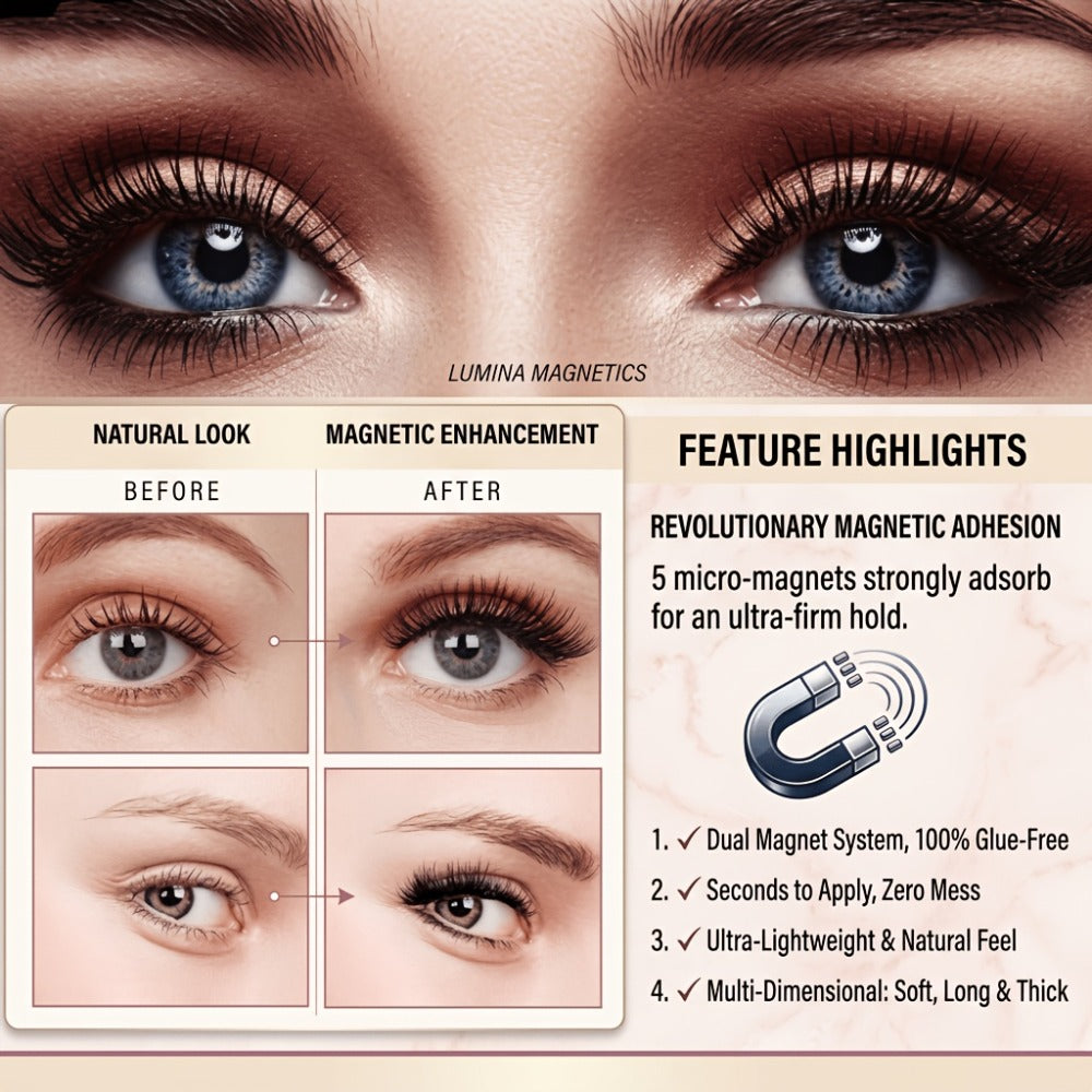 Reusable Magnetic False Lashes 8Pcs No Glue Double Strip Set with Applicator & Tweezers – Natural Everyday Makeup Look for Women, Daily Wear, Parties, Travel & Mom Gift - product image 10