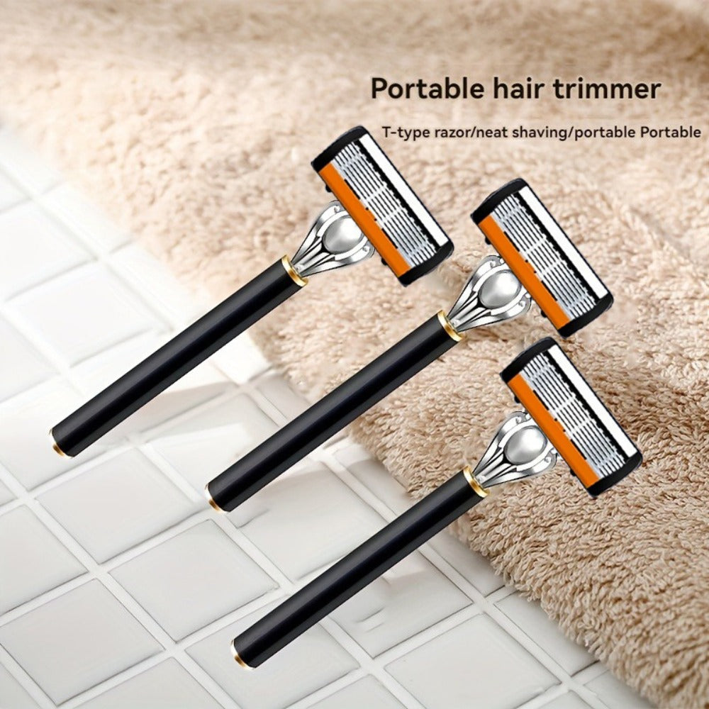 Safety Razor Set with Replacement Blades – Anti-Slip Metal Handle, Contour Fitting, Fully Washable Shaving Kit for Men | 24 or 36 Blades - product image 9
