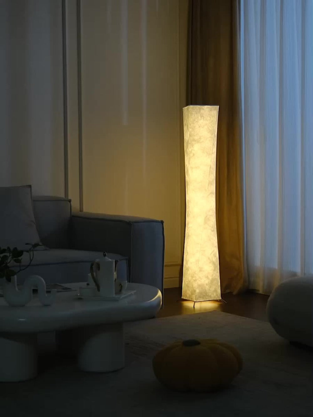 LED Floor Lamp 52 Inch Modern – Adjustable 3000K Warm Light with Remote Control, USB Port, Matte Metal Finish & Tyvek Shade for Bedroom, Living Room & Game Room Space Decor - product image 10