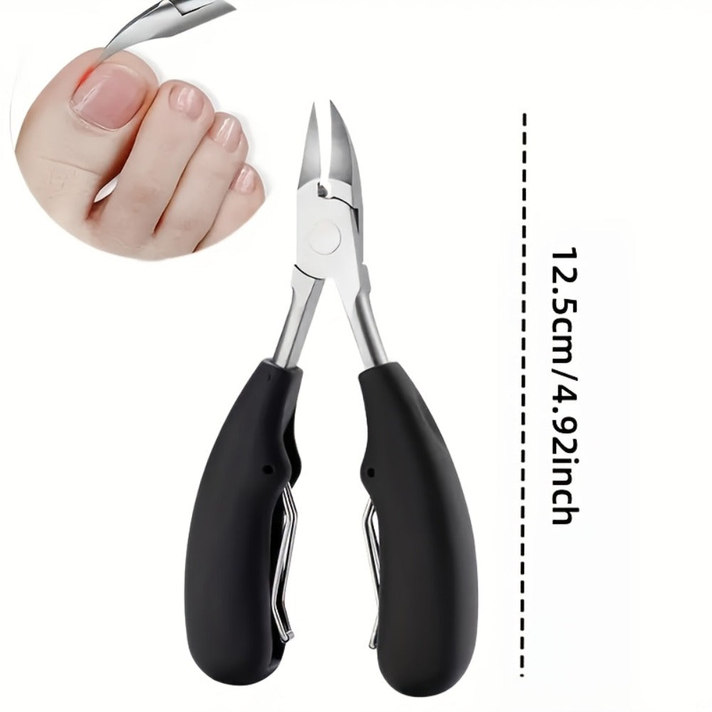 Nail Scissors Set 4pcs for Elderly & Seniors — Extended Handle Curved Blade Anti-Splash Manicure Pedicure Kit, Heavy Duty Professional Home Nail Care with Nail File for Limited Mob - product image 7