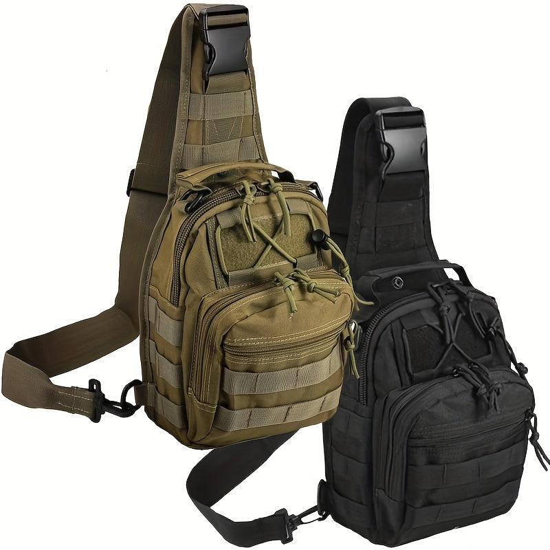 Collapsible Crossbody Chest Bag for Men & Women, Large Capacity, Multi-Functional Shoulder Pack for Hiking, Travel, Fishing & Daily Commute | Tactical Sling Backpack