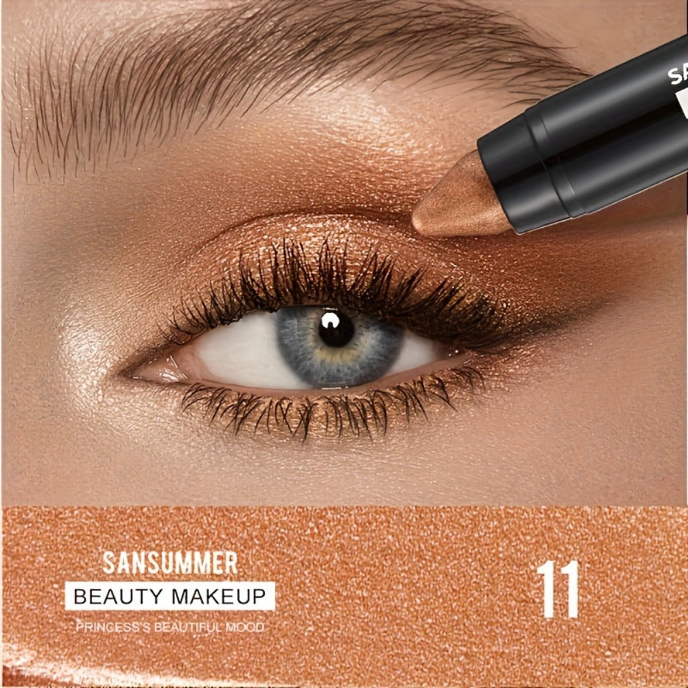 Waterproof Eyeshadow Stick Set 7 Pcs — Pearlescent Matte Shimmer & Metallic Finish, Long-Lasting Creamy Eye Makeup, No-Brush Easy Blendable Formula for All Skin Tones, Women's Beau - product image 5