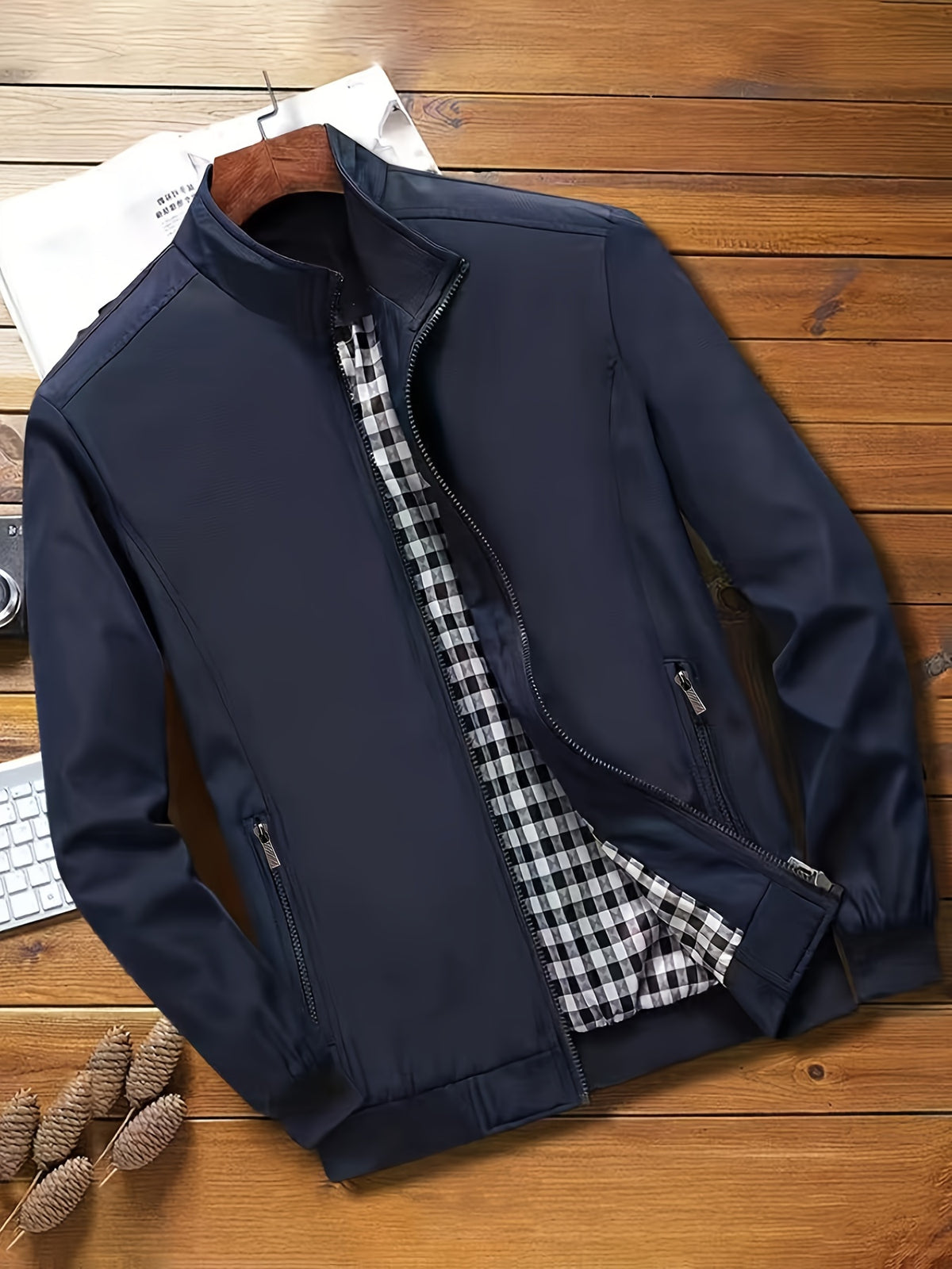 New Men's Jacket Spring Autumn Premium College Style Jacket Outerwear - product image 2