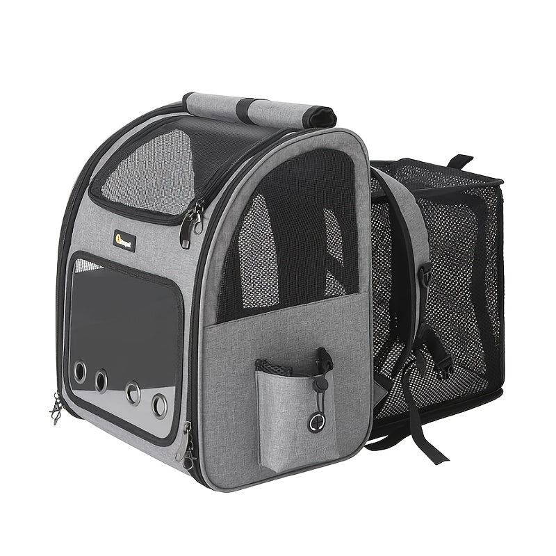 Expandable Pet Carrier Backpack – Airline Approved Foldable Cat Dog Travel Bag for Small Medium Pets, Breathable Mesh, Spacious Interior for Hiking Camping - product image 4