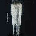 Crystal Beaded Chandelier Lampshade Acrylic Sparkling Droplets Elegant Ceiling Light Fixture Cover for Wedding Party Home Decor Multiple Sizes Branch Style Beadwork Pendant Shade - product image 18